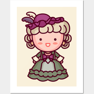 Kawaii Marie Antoinette Character Posters and Art